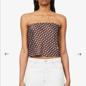 Reformation Spritz Diamond Print Top - size Small